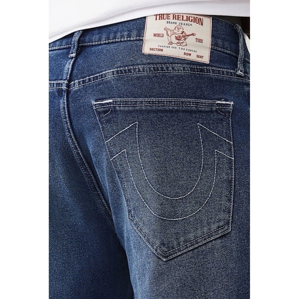 True Religion Men's Bobby Relaxed Baggy Jeans Size 38 x 32 Rustic Barn Wash NWT
